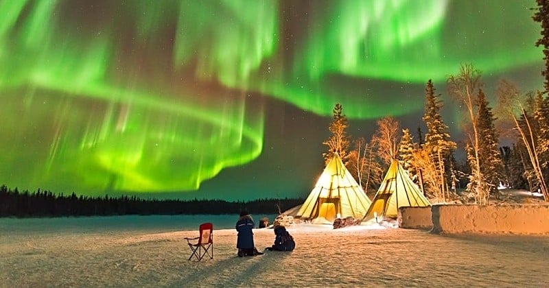 Canada : l’Aurora Village, un lieu magique pour observer les aurores boréales