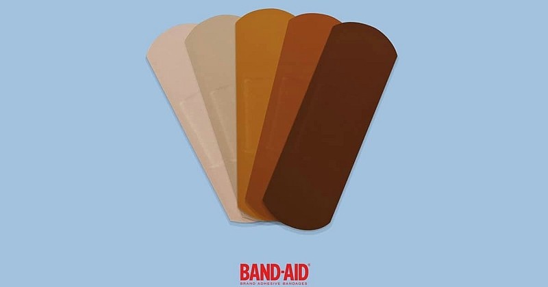 Pour lutter contre le racisme, le leader mondial du marché lance des pansements correspondants aux différentes couleurs de peaux