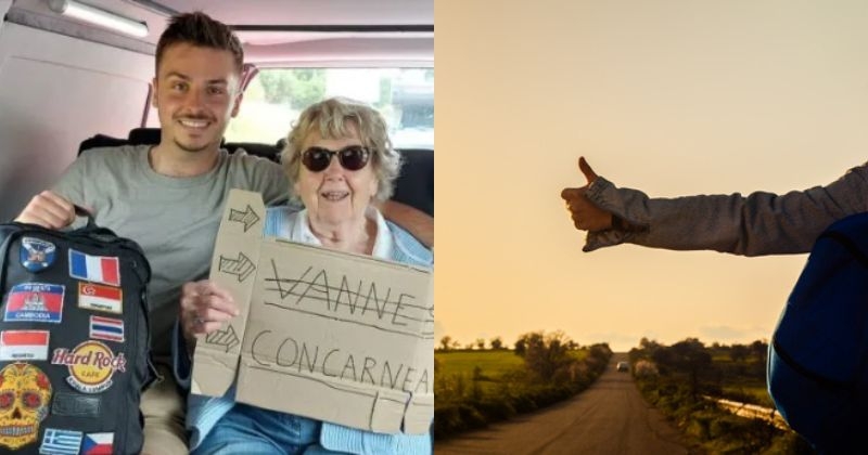 Suite au drame vécu par sa grand-mère de 89 ans, il l'emmène découvrir l'auto-stop pendant un périple de 480 km