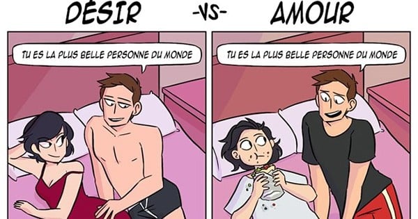 Ces 6 planches de BD illustrent parfaitement la différence entre le désir et l'amour lorsqu'on est en couple pour de bon