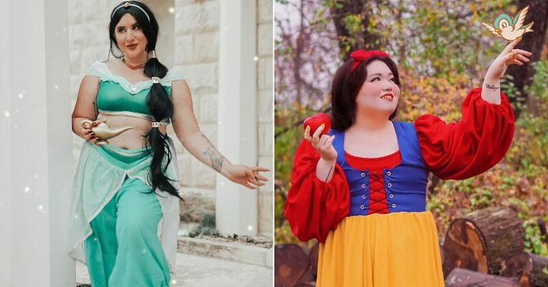 Des mannequins grande taille en princesses Disney pour montrer que la beauté n'est pas une question de kilos