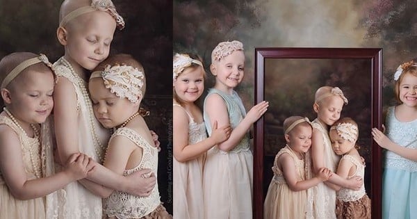 Ces trois petites filles atteintes d'un cancer avaient posé ensemble devant l'objectif... Elles sont de retour et en rémission