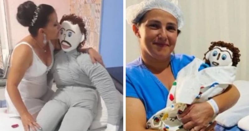 Cette Brésilienne est persuadée d'avoir un enfant avec son époux, qui est une... poupée de chiffon prénommée Marcelo