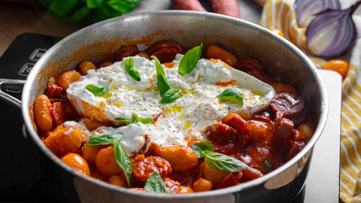 Les gnocchis aux tomates et au chorizo vont vous faire rougir de gourmandise !