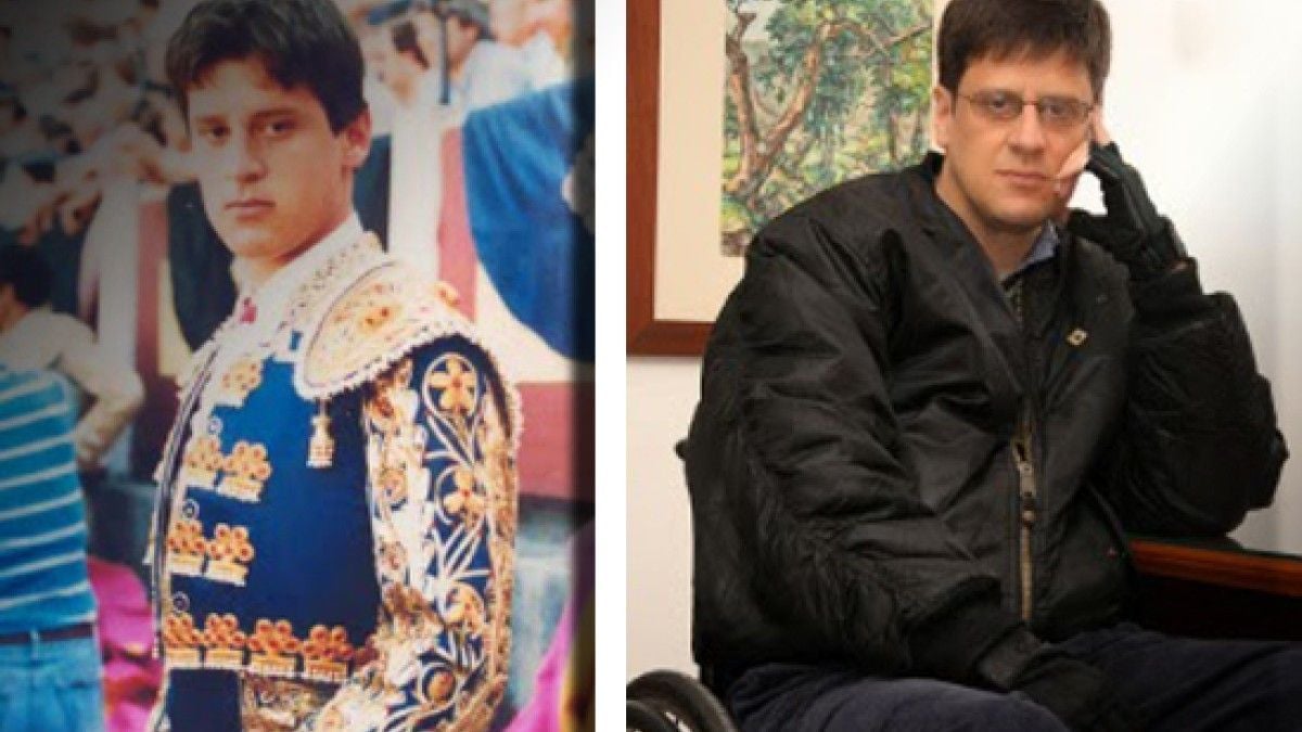 Alvaro Munera avant et après l'accident
