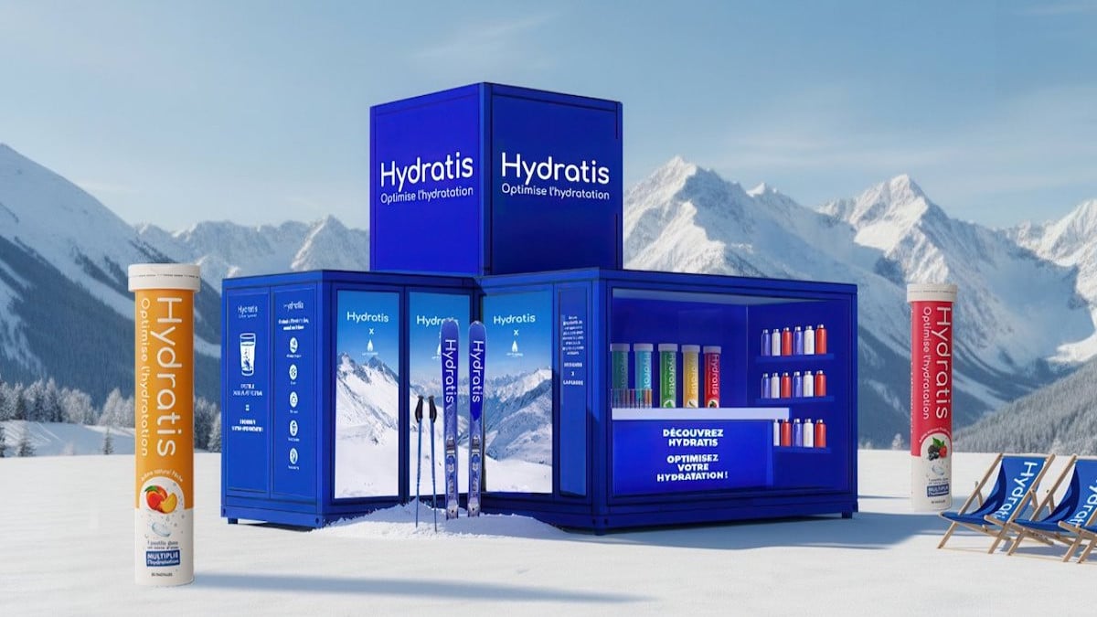 Hydratis crée l'événement en installant un winter lab à la montagne ! 