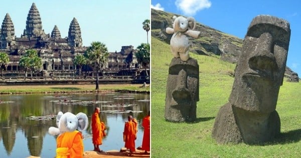 Il perd son doudou, et Internet lui répond de la plus magique des façons en lui envoyant des photos de lui, faisant le tour du monde