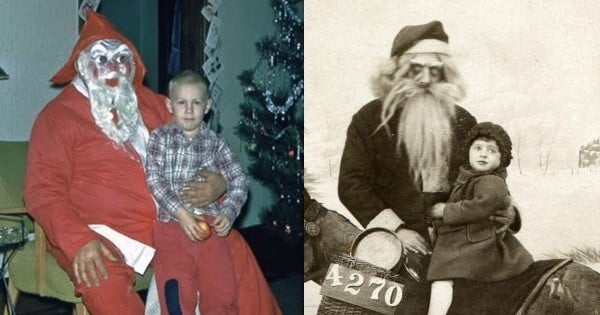 21 photos de Pères Noël avec des enfants qui vont vous faire flipper... Mais vraiment !