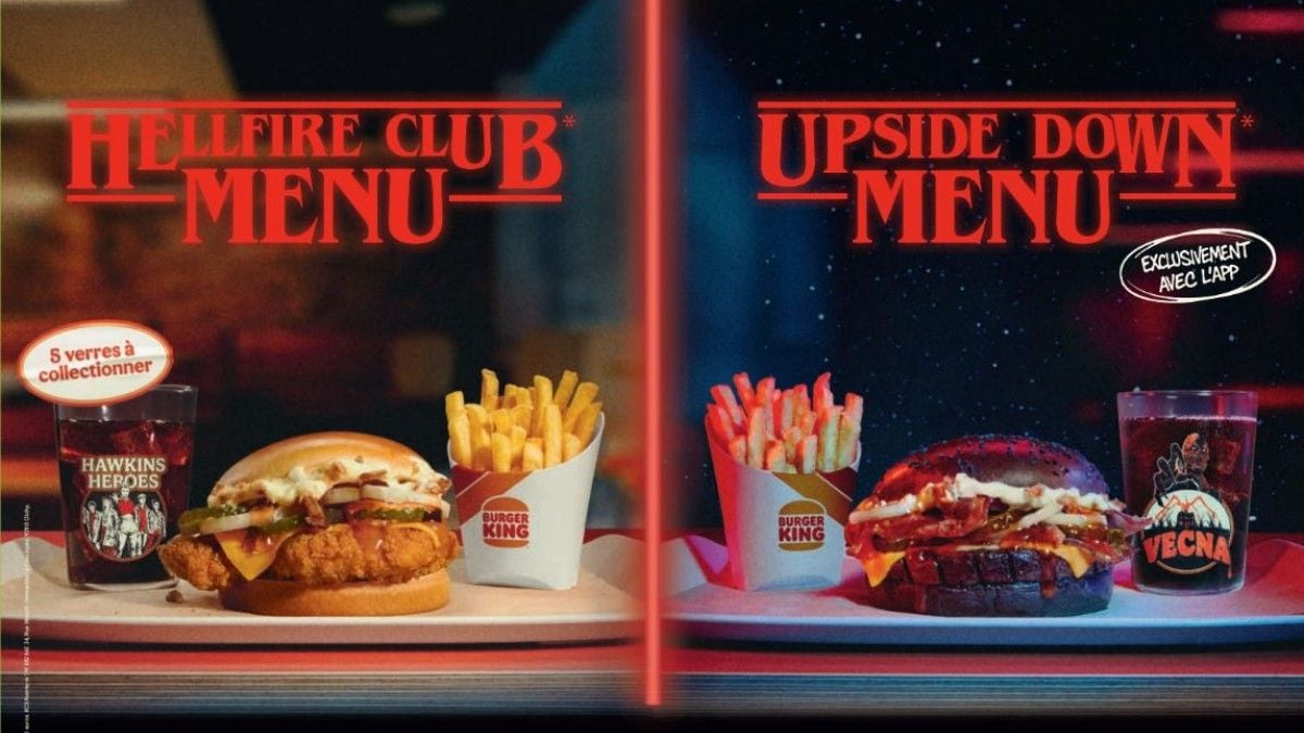 Découvrez les menus Stranger Things et leurs verres exclusifs à collectionner chez Burger King