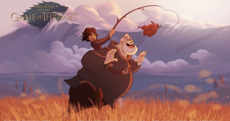 « Game Of Thrones » version « Disney » : c'est l'idée géniale de ces deux illustrateurs brésiliens !