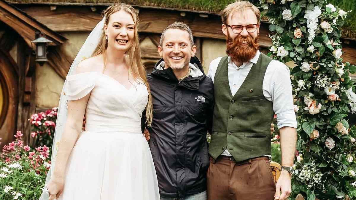 Elijah Wood, alias Frodon, s'incruste à un mariage de fans du Seigneur des Anneaux