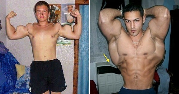 17 mecs qui sont encore plus nuls pour photoshoper leurs muscles que pour s'en faire de vrais ! Ça vend du rêve...