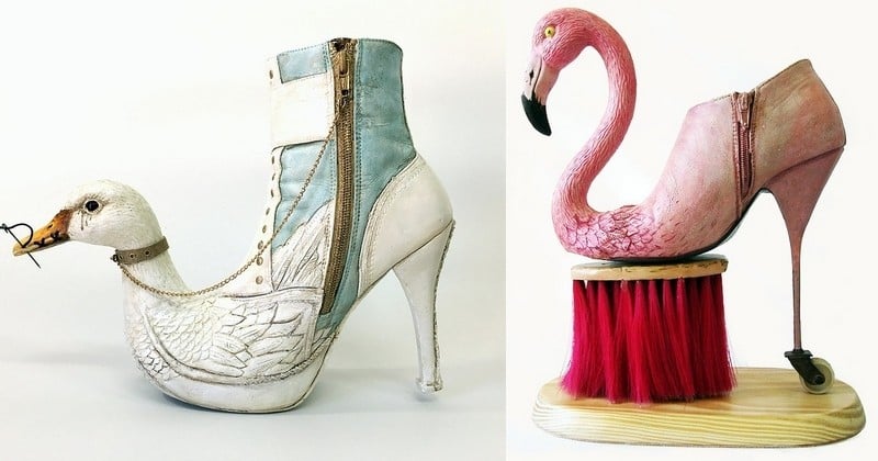 Cet artiste israélien a créé des chaussures qui semblent tout droit sorties de l'univers de Dali !