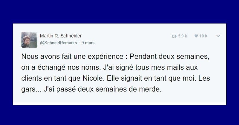 Sexisme au travail : Un homme signe tous ses mails professionnels avec un prénom de femme