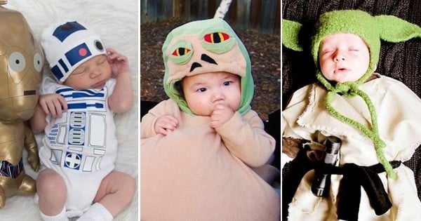 Ces 20 parents fans de Star Wars ont fait preuve d'une imagination débordante pour habiller leurs bébés !
