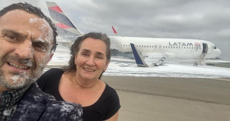 Ils se prennent en selfie après avoir survécu au crash d'un avion et se retrouvent au cœur d'une vive polémique