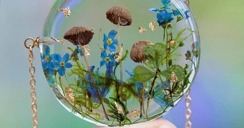 Cette artiste irlandaise conçoit de superbes bijoux rendant hommage à la nature avec de vraies plantes ! 