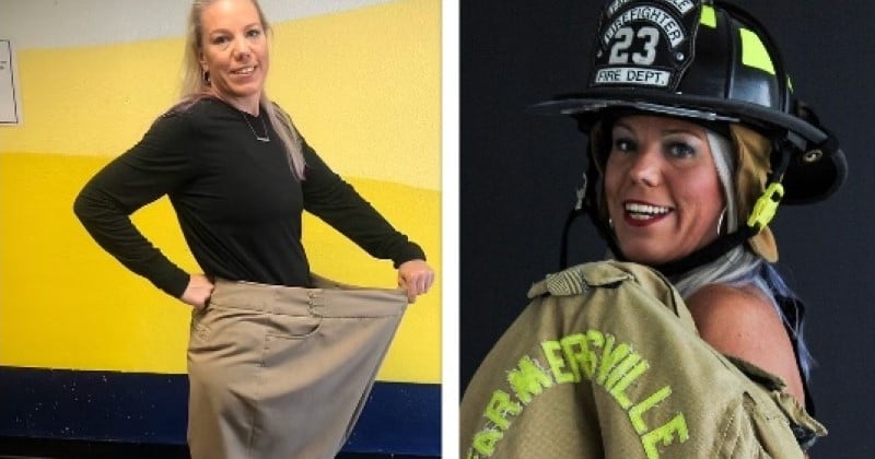 Texas : elle perd 72 kg et réalise son rêve d'enfance en devenant pompier grâce à sa perte de poids impressionnante 