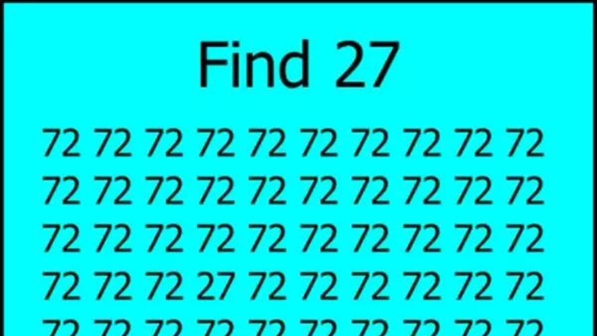 Illusion d'optique : un seul nombre 27 se cache réellement sur cette photo, sauriez-vous le voir ? 