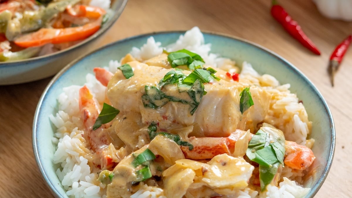 Cuisinez un délicieux cabillaud à la thaï, un plat riche en saveurs et super simple à réaliser !