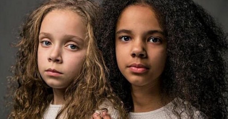Jumelles, ces deux sœurs n'ayant pas la même couleur de peau brisent les préjugés en couverture de National Geographic 