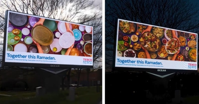 Ramadan : cette publicité évolutive montre des plats vides qui se remplissent à l'heure de la rupture du jeûne