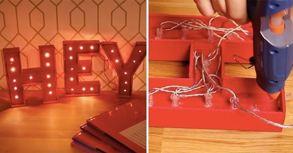 DIY : Faites-vous des lettres lumineuses personnalisées, trop stylées !