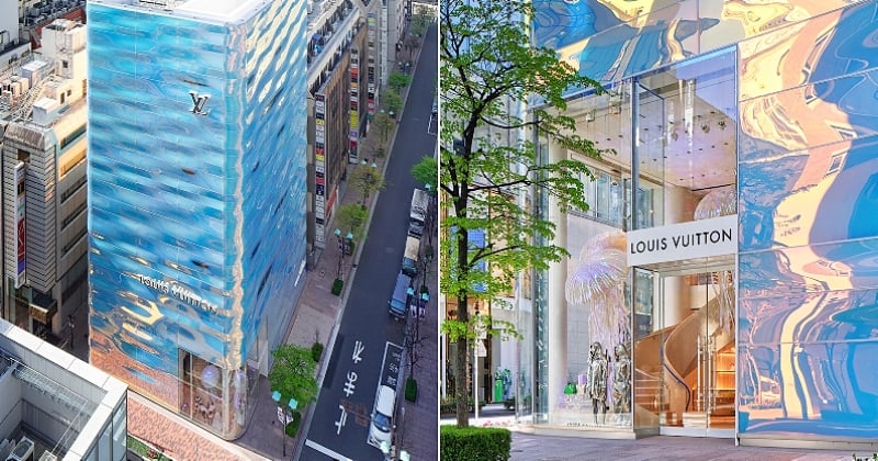 Tokyo : Louis Vuitton dévoile un magasin à l'architecture incroyable inspirée de la mer