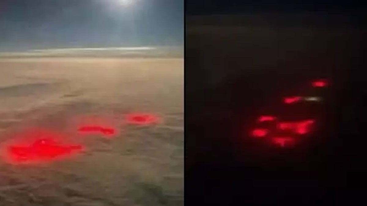 Une mystérieuse tâche rouge aperçue dans les nuages par un pilote d'avion