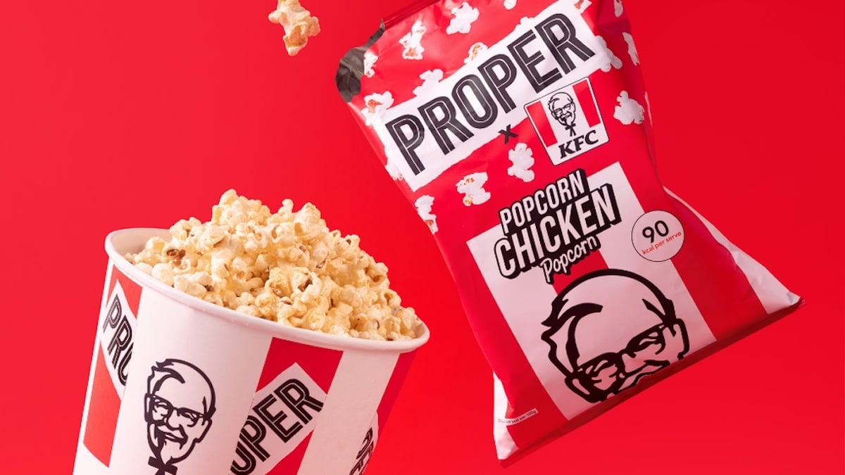 KFC dévoile une recette de pop-corn saveur... poulet frit (et c'est à s'en lécher les doigts)