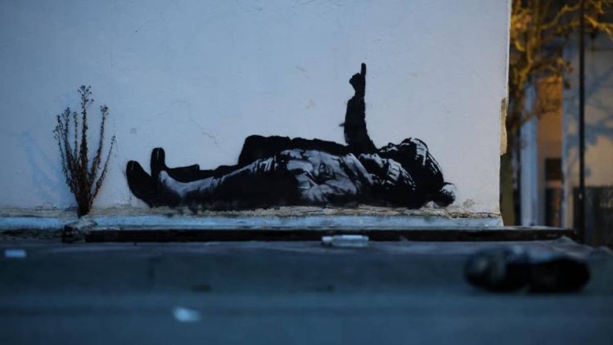 Nouvelle oeuvre de Banksy à Londres