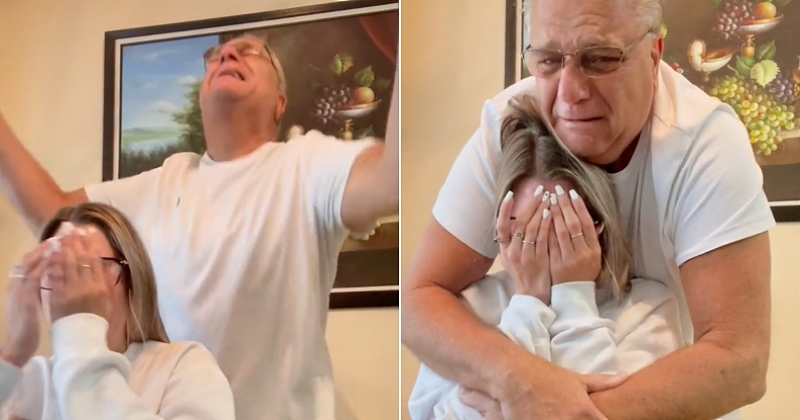 Vidéo : la réaction de ce papa quand il apprend que sa fille a réussi son concours d'infirmière est poignante