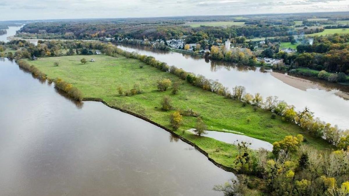 Cette île privée de 33 hectares en bord de Loire et son magnifique pavillon en vente pour 700 000 euros