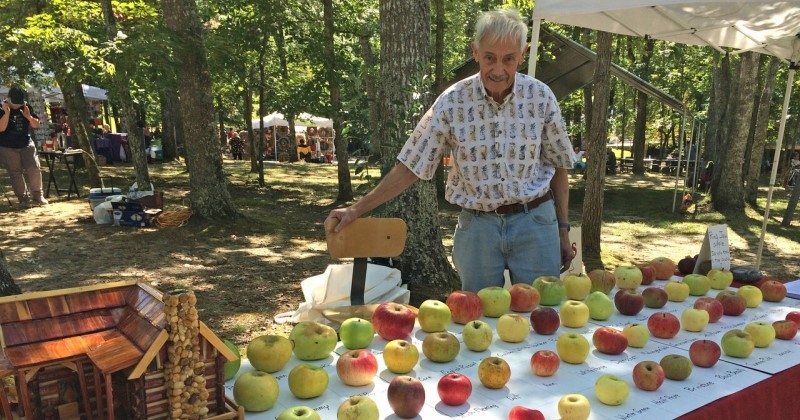 Ce retraité possède un verger de conservation avec 700 variétés de pommes les plus rares au monde