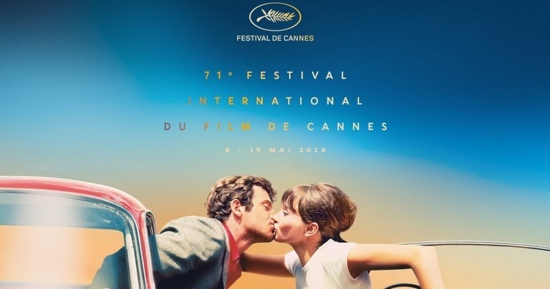 Pour l'édition 2018 du Festival de Cannes, l'amour est au rendez-vous avec cette affiche du célèbre baiser entre Anna Karina et Jean-Paul Belmondo