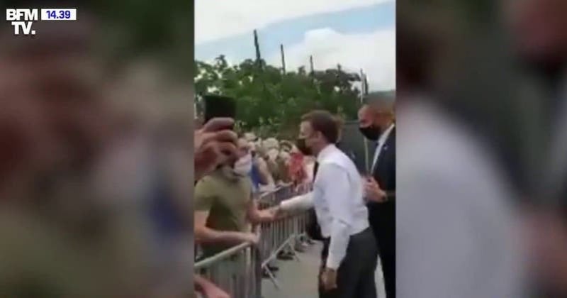 Emmanuel Macron giflé en déplacement dans la Drôme