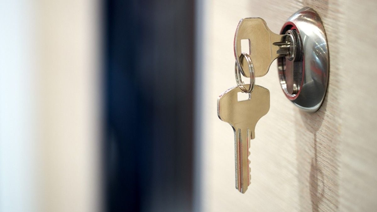 Vous ne devez surtout pas laisser la clé dans la serrure de votre porte d'entrée