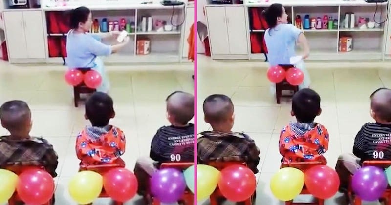 Une maîtresse d'école fait le buzz sur Twitter dans une vidéo où elle enseigne aux enfants comment s'essuyer les fesses avec... des ballons gonflables