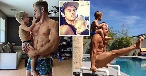 Ce père célibataire et gymnaste (mais aussi sexy et musclé) apprend les ficelles du métier à son fils sur Instagram : c'est trop mignon !