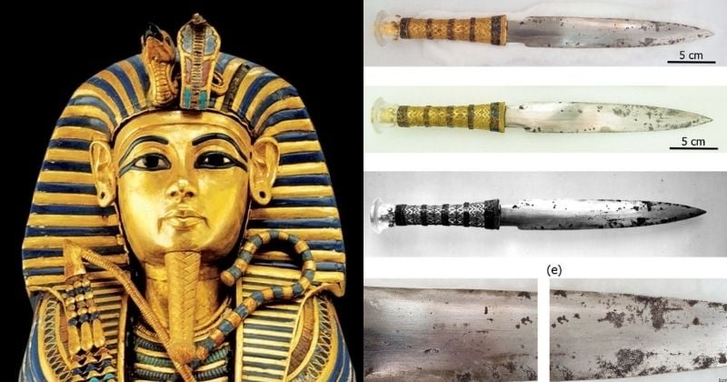 Cette dague ayant appartenu à Toutânkhamon aurait été forgée à partir d'une météorite tombée hors d'Égypte