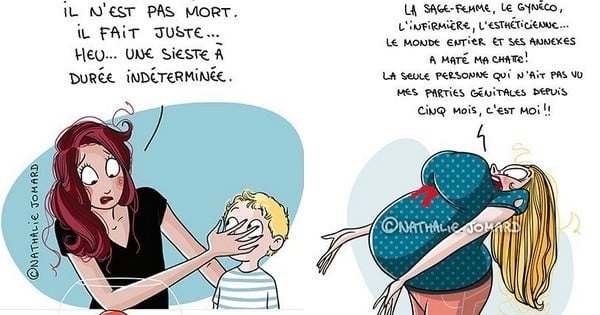 20 illustrations qui résument à la perfection et avec beaucoup d'humour le quotidien d'une maman !