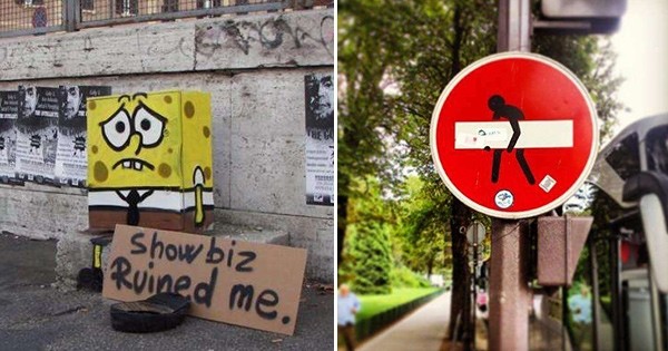18 photos de vandalisme qui dévoilent quand même beaucoup de créativité !