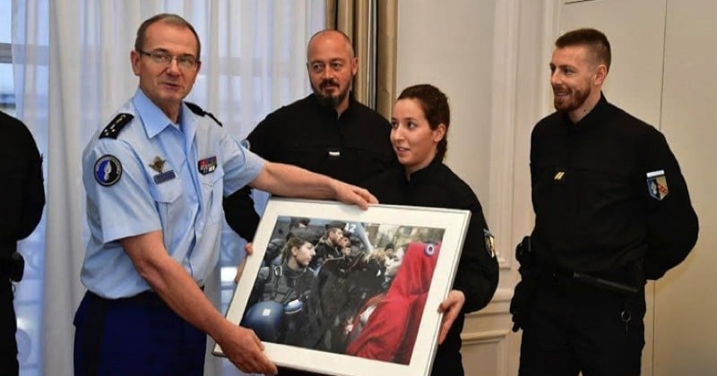 La gendarmerie honore sa « Marianne», immortalisée par une photo prise lors d'une manifestation des « gilets jaunes »
