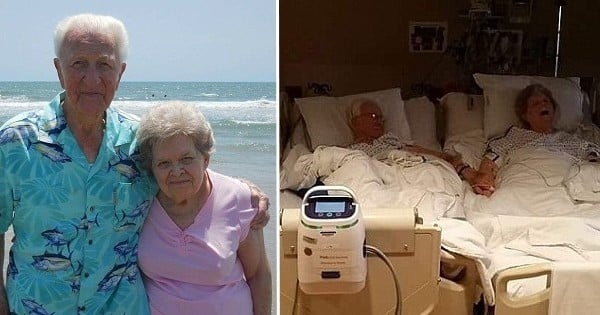 Ils étaient mariés depuis 64 ans et se sont tenus la main jusqu'au dernier souffle sur leur lit d'hôpital... Une histoire émouvante !