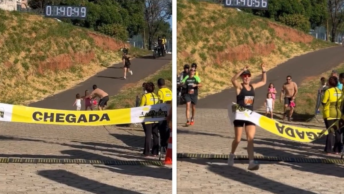 VIDÉO - Ce père de famille gâche le marathon de sa femme, la scène scandalise les internautes 