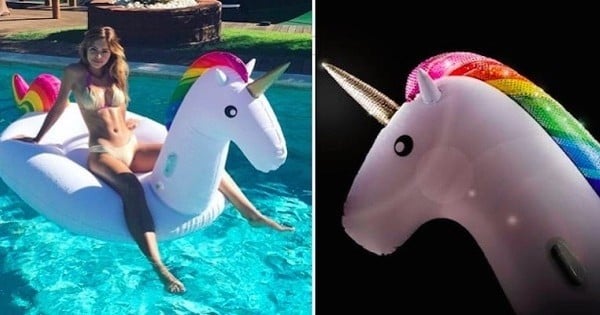 Cette bouée-licorne sera sûrement l'accessoire tendance de vos vacances d'été !