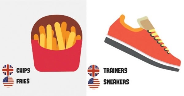 25 choses qui ne se disent pas avec les mêmes mots, que ce soit aux États-Unis ou en Angleterre : c'est bon à savoir !