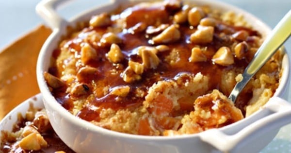 Le dessert simple : le crumble aux pommes et au caramel !