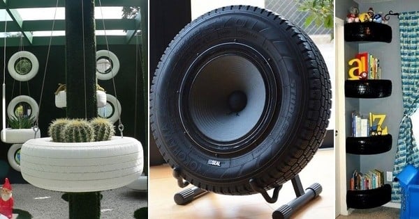 27 idées surprenantes pour recycler des pneus usagés : vous n'auriez jamais imaginé pouvoir les ré- utiliser comme ça...