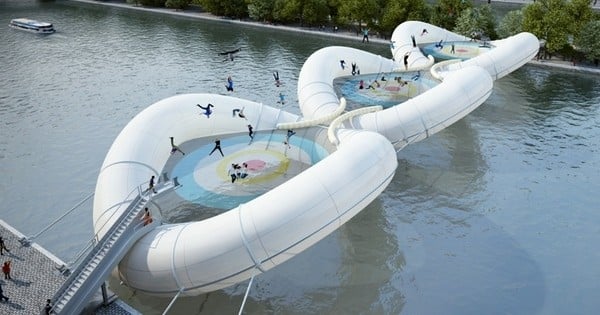 À Paris, un pont trampoline pourrait bien voir le jour au-dessus de la Seine... Un projet géant et trop cool !
